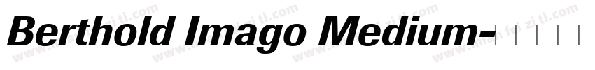 Berthold Imago Medium字体转换
